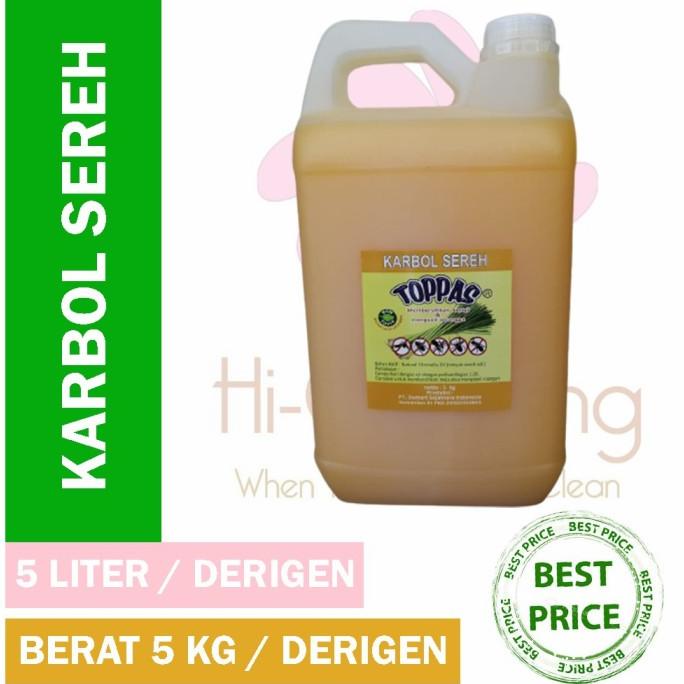 Karbol Sereh Merk TOPPAS 5 Liter