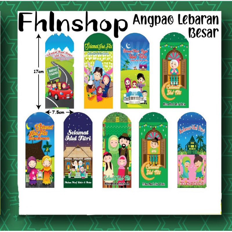 

(6pcs) amplop lebaran/angpao idulfitri/ampau hadiah tahun baru