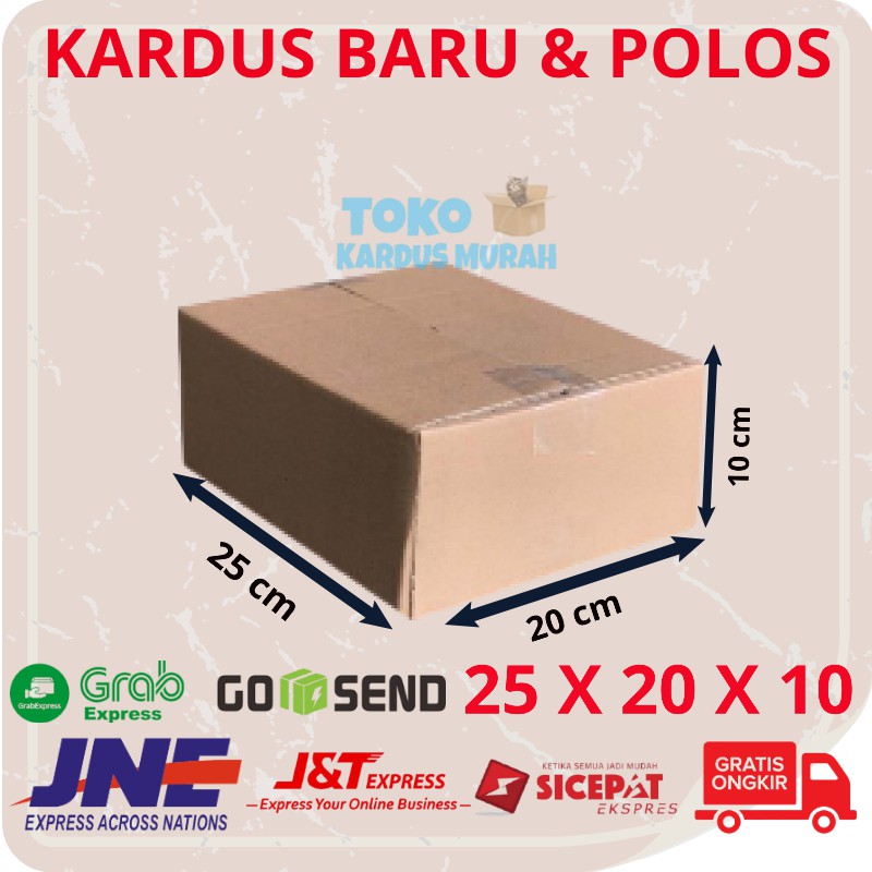 

Kardus Polos Box Baru Karton Packing Kotak Tebal 3mm Single Wall Harga 1 Lembar Ukuran 25 x 20 x 10