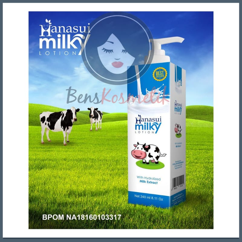 HANASUI MILKY LOTION BPOM / NA18160103317/ KANA LOTION