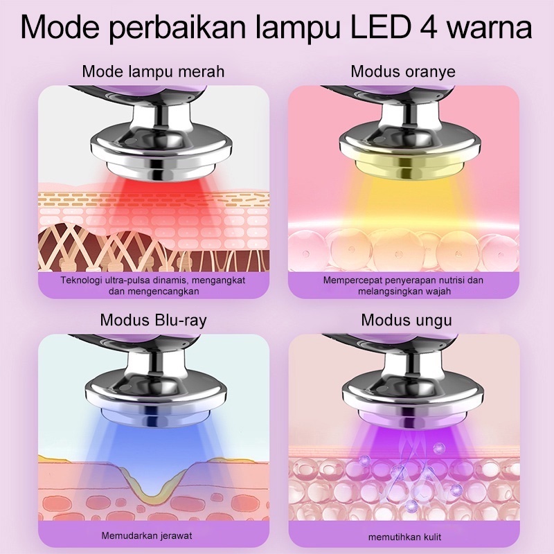 AmazeFan Alat Setrika Esensi Pemutih Alat Impor Serum Anti Penuaan Pemijat Wajah Serum Facial Pelangsing Wajah Lifting Massager Perbaikan Jerawat Mesin Rf