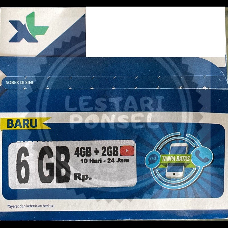 Kartu Perdana XL Xtra Hotrod Special 6GB