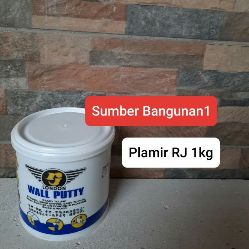 Plamir dempul tembok RJ putih 1kg