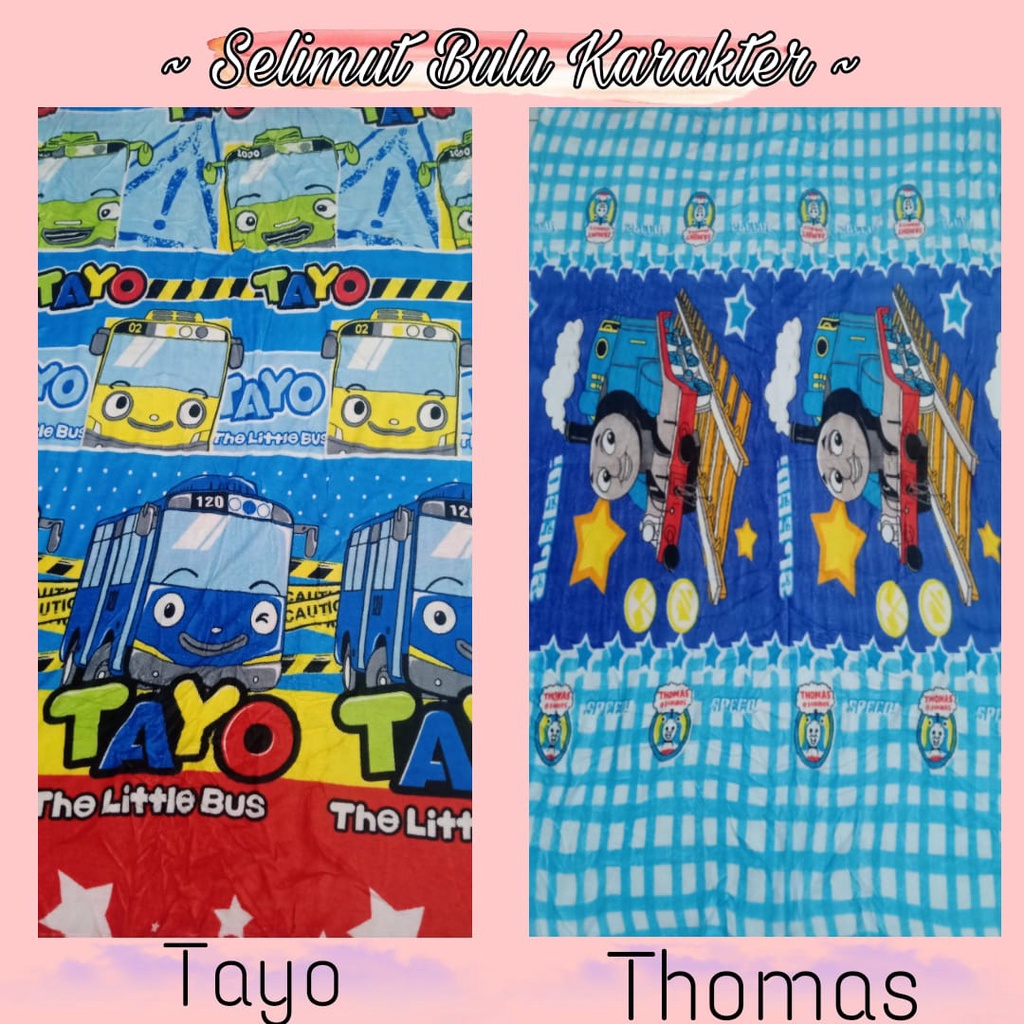 Selimut Bulu Karakter Part 2 (PARTAI GROSIR MURAH/ECER MURAH)-5