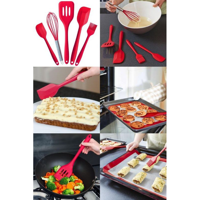 Spatula Set Silikon 5pcs