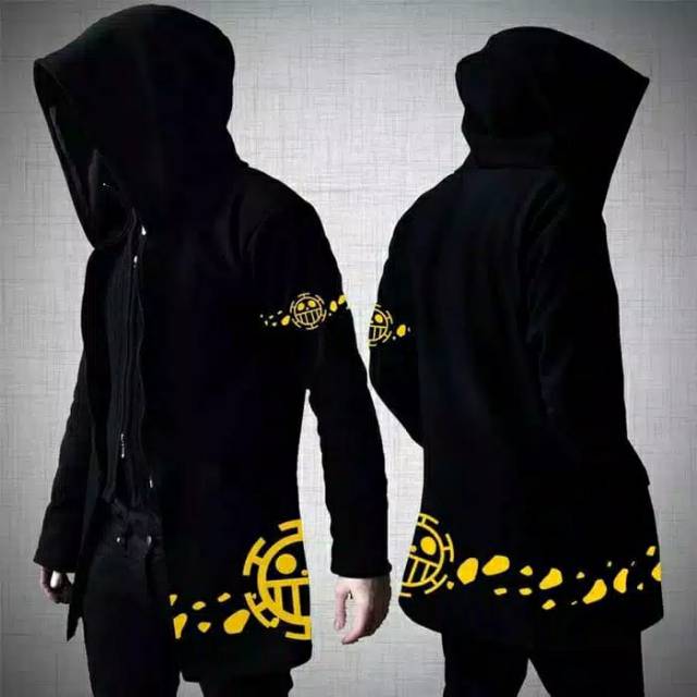 Jaket one piece trafalgar law versi jubah trafalgar law new world