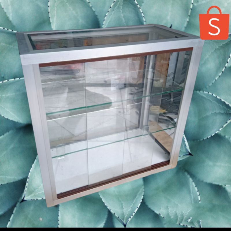Etalase kaca serbaguna / Etalase warung 50x50x25