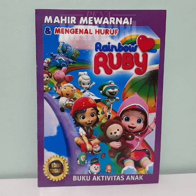 Buku Mewarnai Rainbow Ruby - Buku Mewarnai Anak