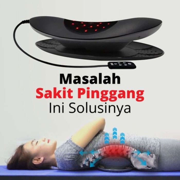 DR QYU LUMBAR TRACTION DEVICE ALAT TERAPI SYARAF KEJEPIT DENGAN TEKNOLOGI TRAKSI MAGNETIC HEATING ORIGINAL GOGOMALL GARANSI RESMI