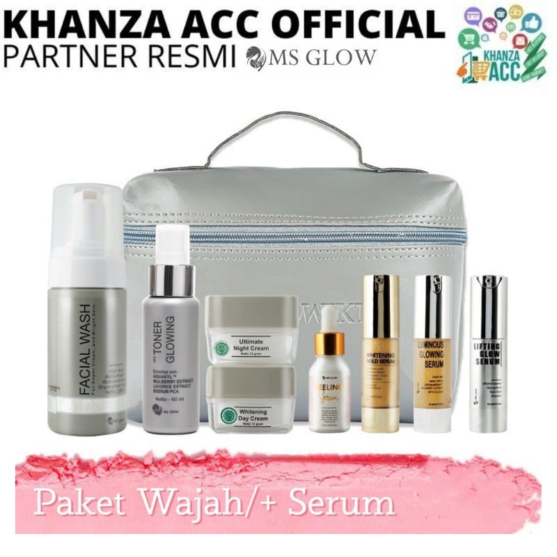 KHANZAACC MS GLOW SKINCARE SERUM MASKER WANITA DAN PRIA