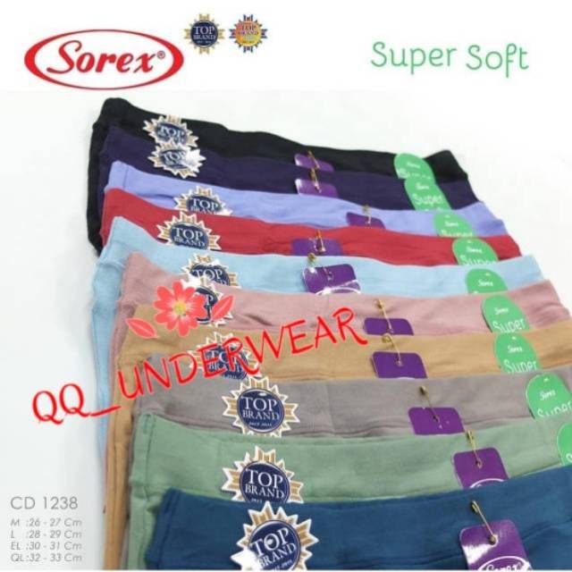 CD Celana Dalam Wanita Sorex 1238 Super Soft / Celana Dalam Sorex / CD Sorex 1238