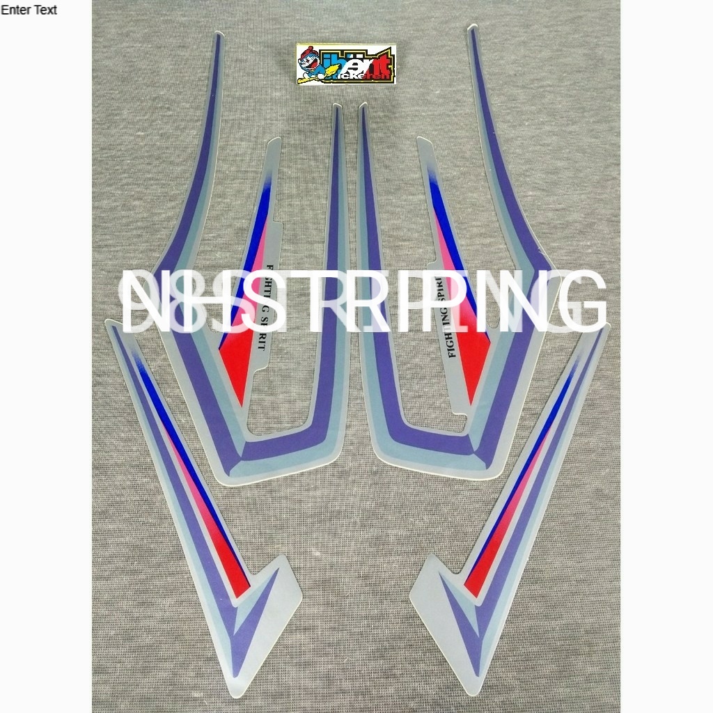 STRIPING RX KING SILVER  2000 2001 STIKER LIS POLET ORI YAMAHA