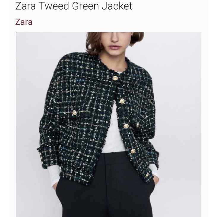 Zara tweet blazer original 100%