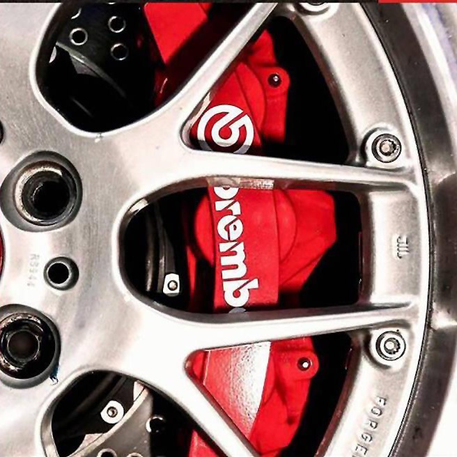 Reflektif Brembo Caliper Stiker AP Balap Shock Absorber Stiker Cocok untuk Porsche, Mercedes Benz, BMW