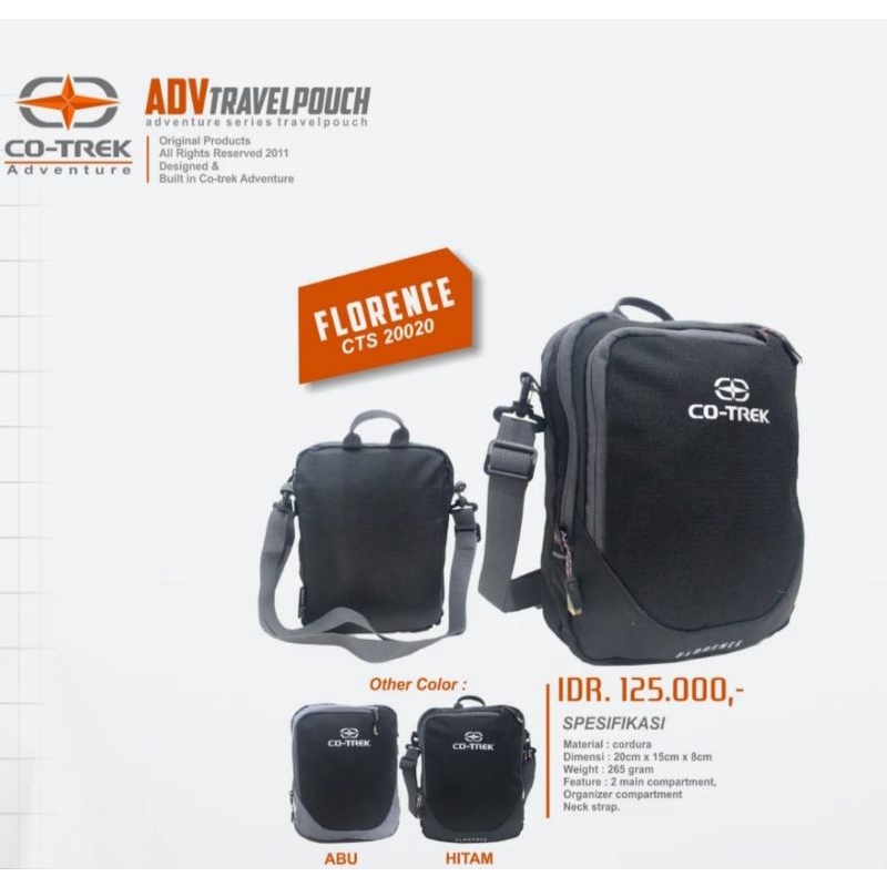 Tas Selempang outdoor hiking original Co-trek Florence