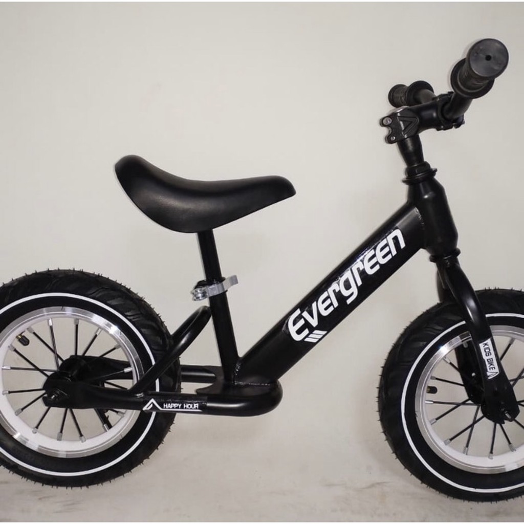 Sepeda Anak Push Bike Balance Bike Evergreen Ban Pompa Free Helm dan Pelindung