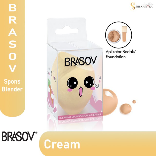 Brasov Spons Egg Cut | Spon Bedak | Sponge Foundation