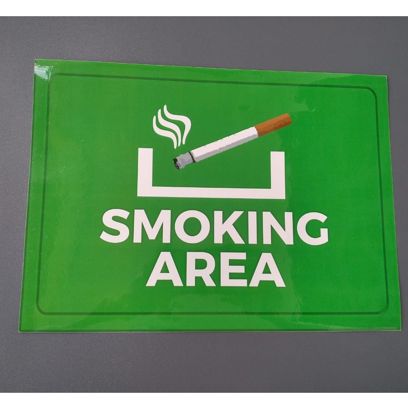 

Sticker Area Untuk Merokok | STIKER SMOKING AREA | Warna Hijau | Bahan Vinyl | 32 cm x 23 cm