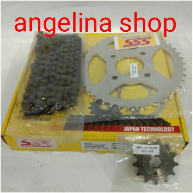 Sepaket gear sss tiger tinggal pasang