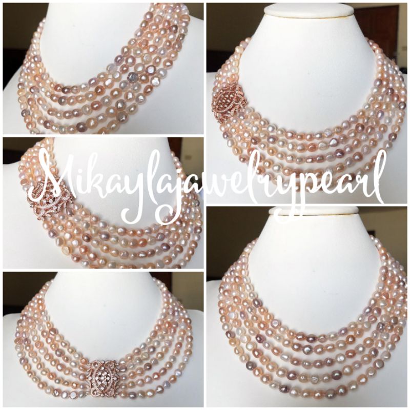 Kalung mutiara asli lombok|Kalung mutiara air tawar|Kalung mutiara lombok|Mutiara asli|Kalung pesta