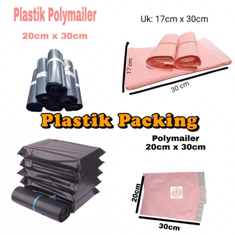 

Plastik Bungkus Packing Online Polymailer 17x30 , 20x30 , 25x35