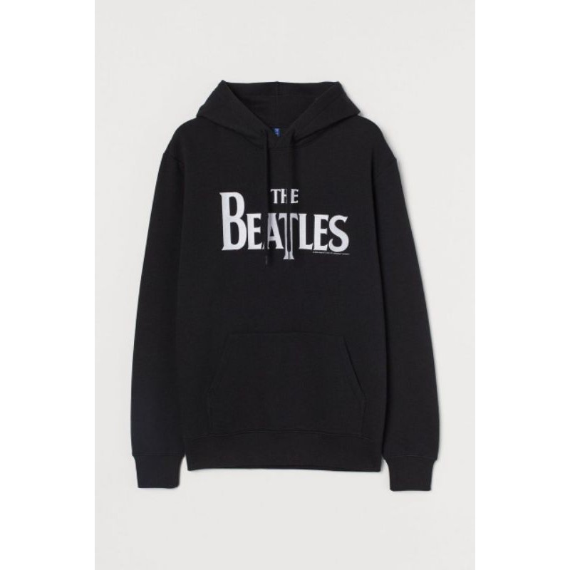 Hoodie hnm h m Thebeatles Black chest bordir Shopee Hoodie hnm h m Thebeatles Black chest bordir Shopee