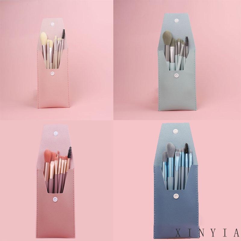 【COD】8pcs / Set Brush Makeup Bahan Nilon Untuk Eyeshadow / Makeup Brush Sikat Lembut Beautytools  Kuas Portabel Lembut