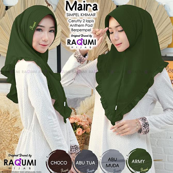 JILBAB MAIRA CERUTTY ORI RAQUMI HIJAB TERBARU AGUSTUS