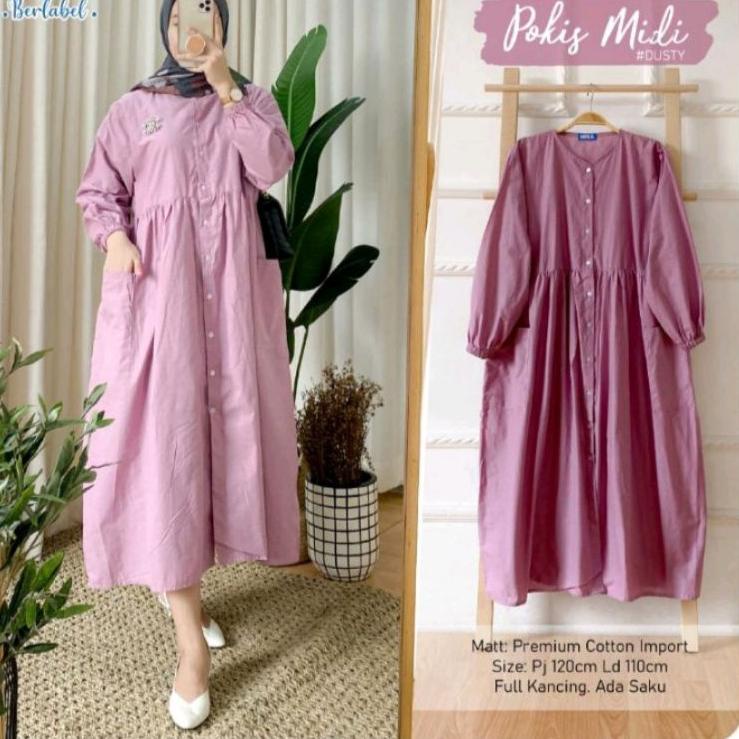 "DO.26Au22ᴱ" pokis midi dres / tunik midi moela