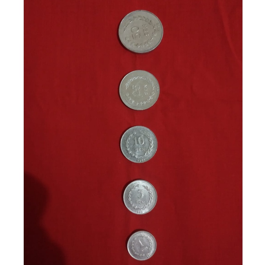 Koleksi Koin Kuno Seri Presiden Soekarno Irian Barat Tahun 1962