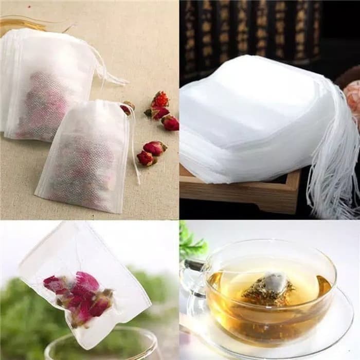 Paper Bag Tea PER PC Per Lembar / Kantong Teh Celup / Filter Kertas Teh Saringan Daun Teh