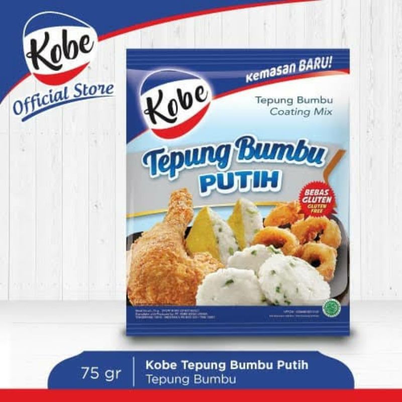 Kobe tepung putih 75 gr / kobe tepung putih 210 gr