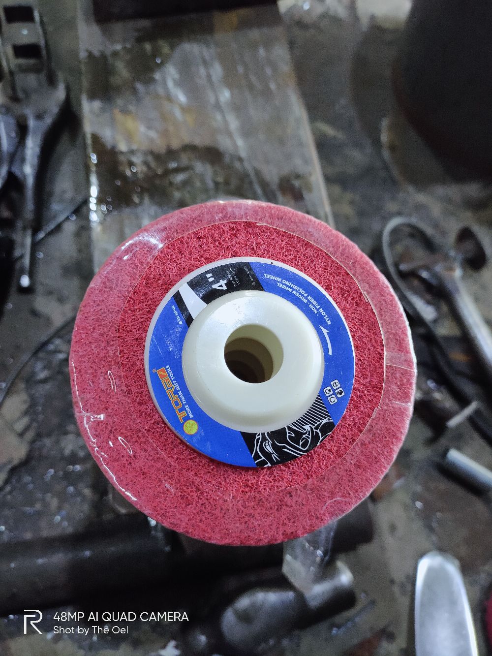 Tora Poles Stainless Halus Bahan Wol 4 X 1 - Woll Polishing Wheel 4 Mgj