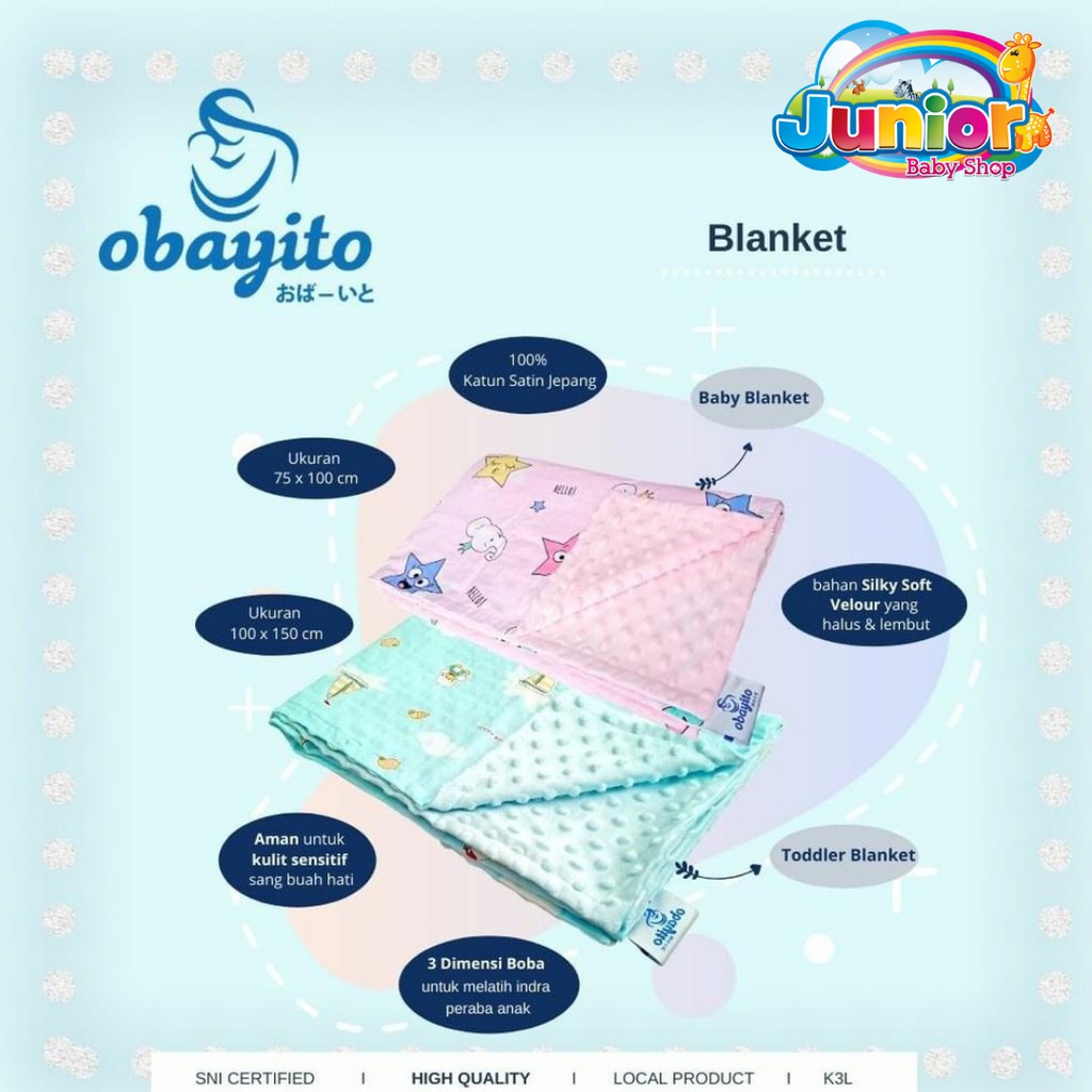 Obayito Toddler Blanket 100x150cm