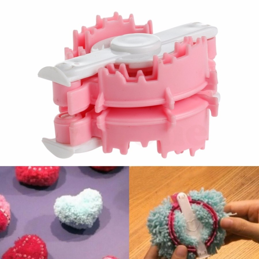 Heart Shape Pom Pom Maker - Alat Membuat Pom Pom Bentuk Hati