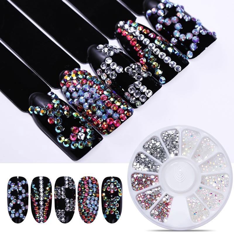 (Stock) Berlian Imitasi/Kristal Glitter 15 Model Untuk Dekorasi Nail Art/Manicure Diy