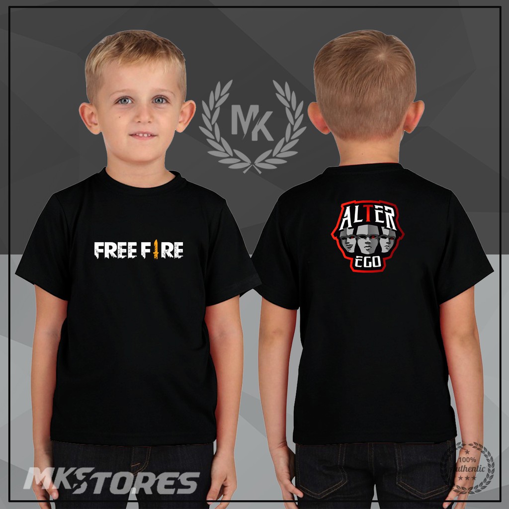 KAOS TSHIRT ANAK COWOK FREEFIRE ALTEREGO GAMING - MKSTORES