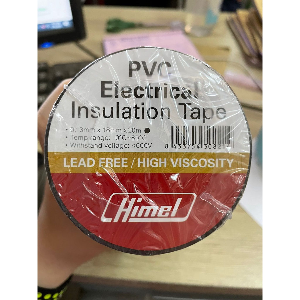 Himel Isolasi Listrik 0.13mm x 18mm x 20m Electrical Tape Himel 20 Meter