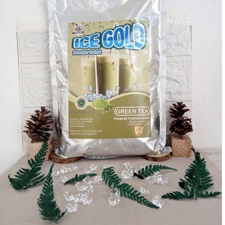 

Powder Drink Premium Ice Gold Mix Rasa Green Tea 1 Kg