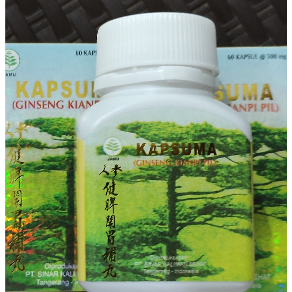 Kapsuma Ginseng Kianpi Pil 60 Kapsul / Izin BPOM / Menambah Nafsu Makan / Atasi Perut Kembung Mual