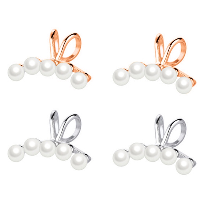 Anting Stud Hias Mutiara Gaya Korea Untuk Wanita