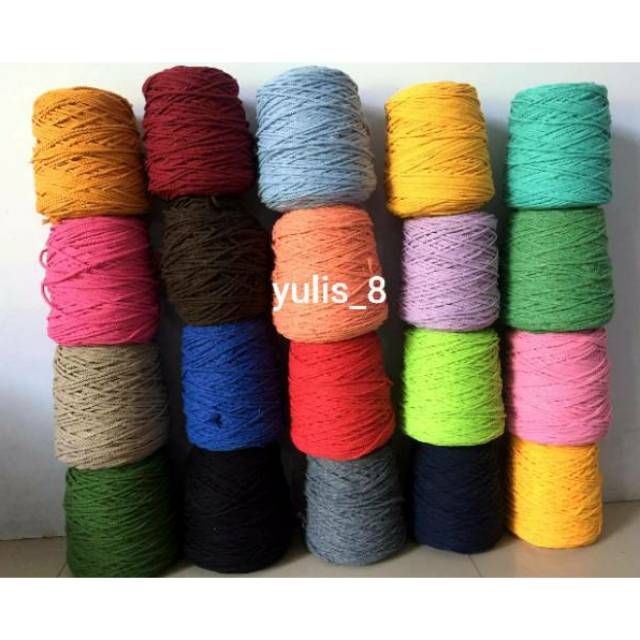 Benang katun macrame, kemasan 1kg