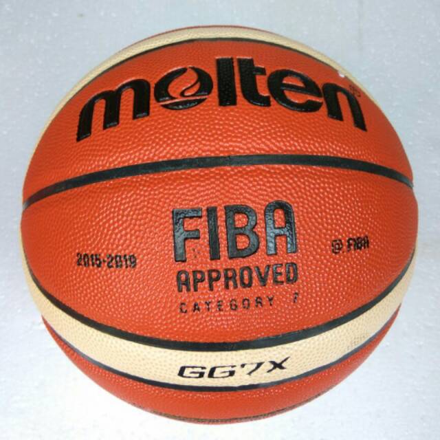 BOLA BASKET MOLTEN 7&quot; GG7X - BAHAN KULIT - FREE PENTIL - KUALITAS ORI