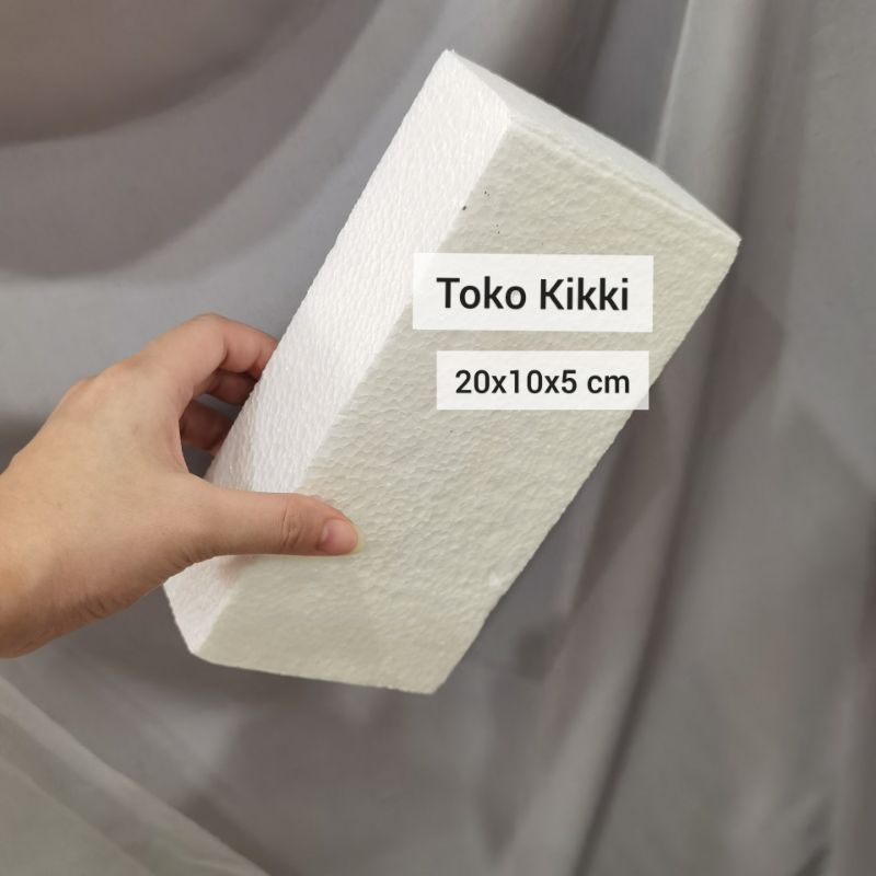 Balok 20x10x5 cm Dummy cake gabus/ styrofoam/ stereofoam