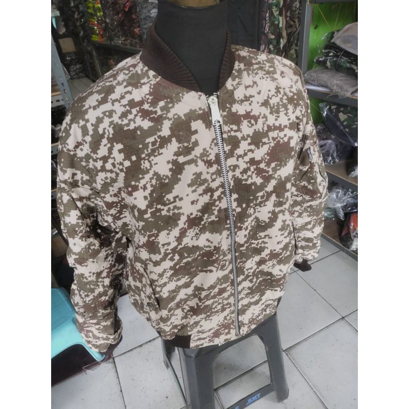 JAKET BOMBER GURUN DIGITAL - JAKET BOMBER LORENG GURUN - JAKET MOTOR LORENG - JAKET BOMBER LORENG