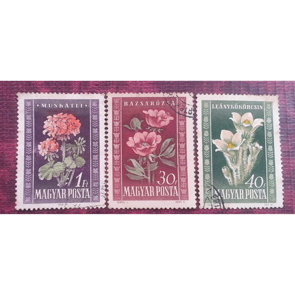 

PERANGKO MAGYAR POSTA/PERANGKO HUNGARIA/SERI BUAH DAN BUNGA/HARGA PER PCS