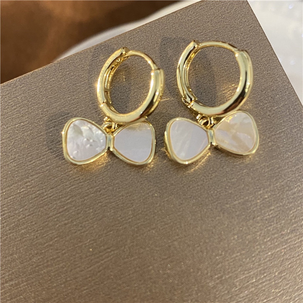 Anting Tusuk Gantung Temperament Desain Kerangpita Gaya Simple Untuk Wanita