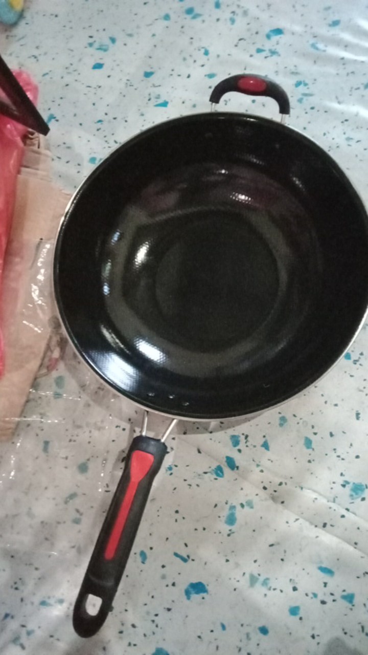 [deastore] Alat Masak Wajan Enamel Gionee Ukuran 34 Cm - Anti Lengket