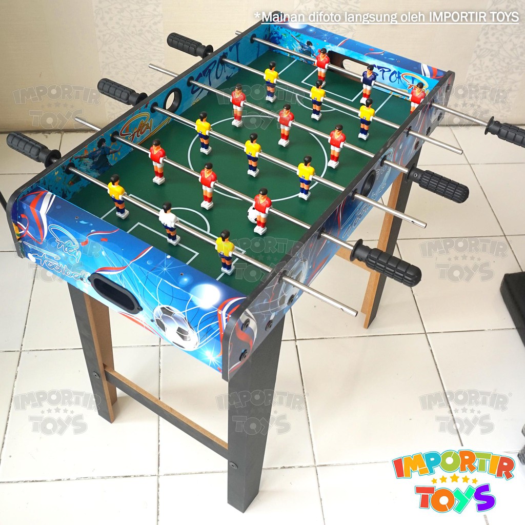 SEPAK BOLA MEJA KAYU PREMIUM BESAR &quot;WOODEN FOOTBALL TABLE&quot; (SNI + IMPORT QUALITY)