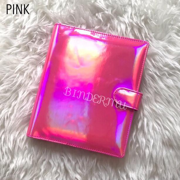 

Binder READY Motif Hologram Holographic glossy silver pink peach multiring A5 20ring B5 26ring